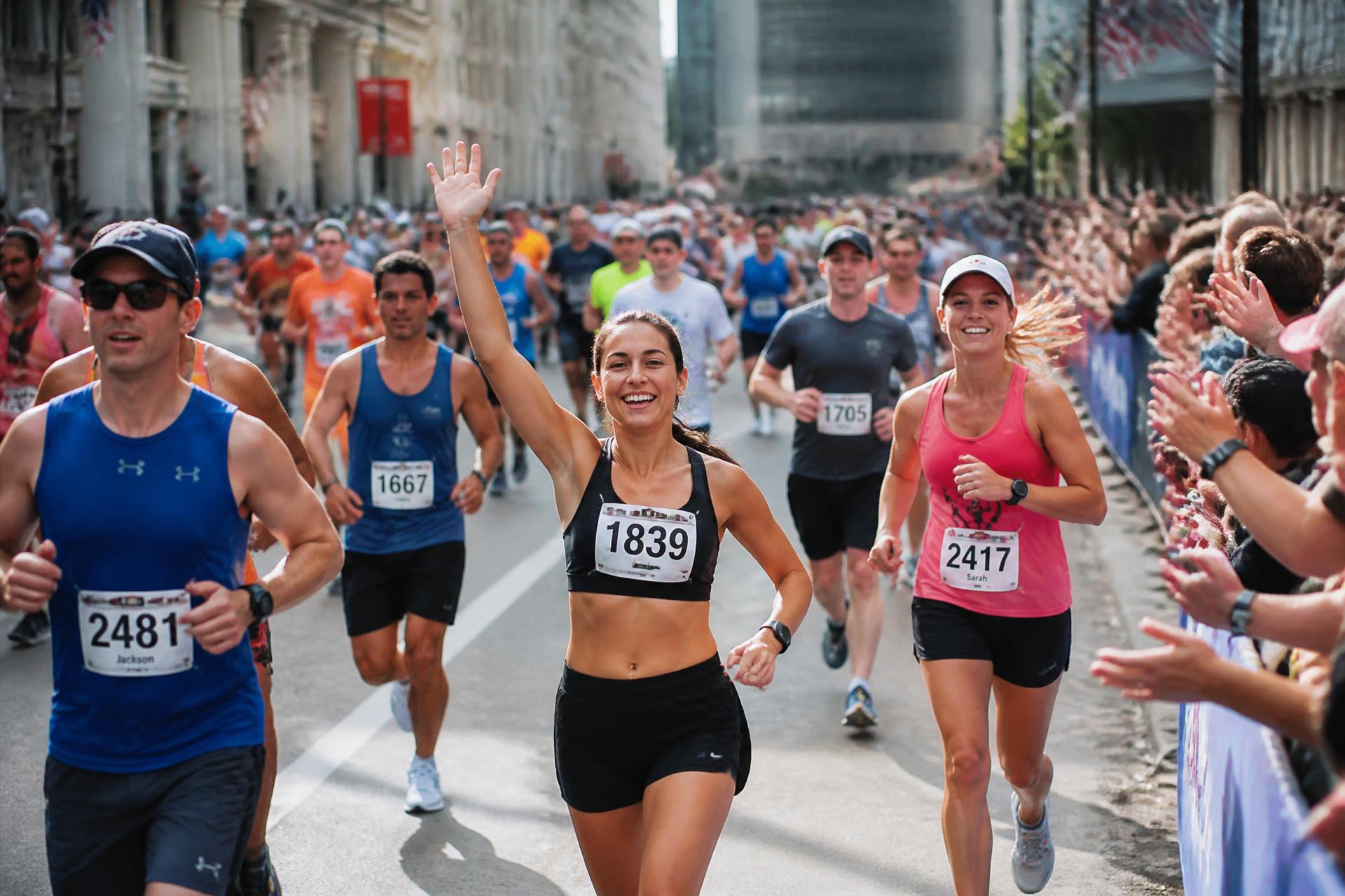 Marathon in der Stadt